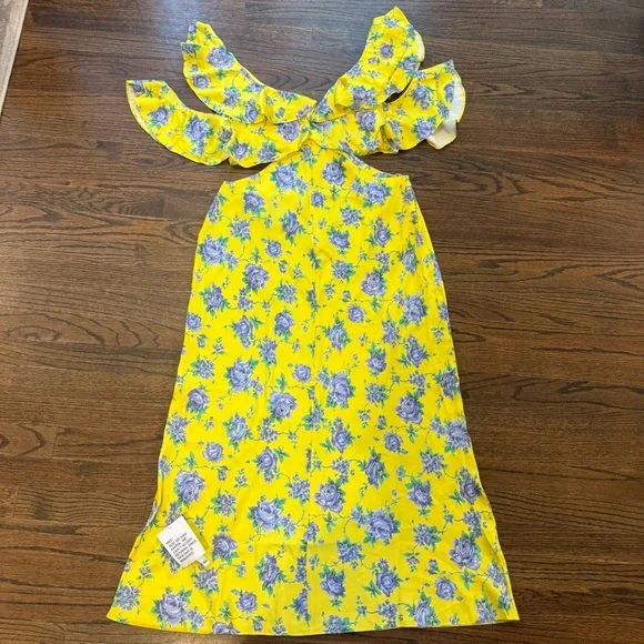 Floral Yellow Dress - Picture 10 of 12